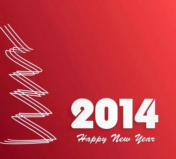 Щасливі нова рік-2014 — стоковий вектор