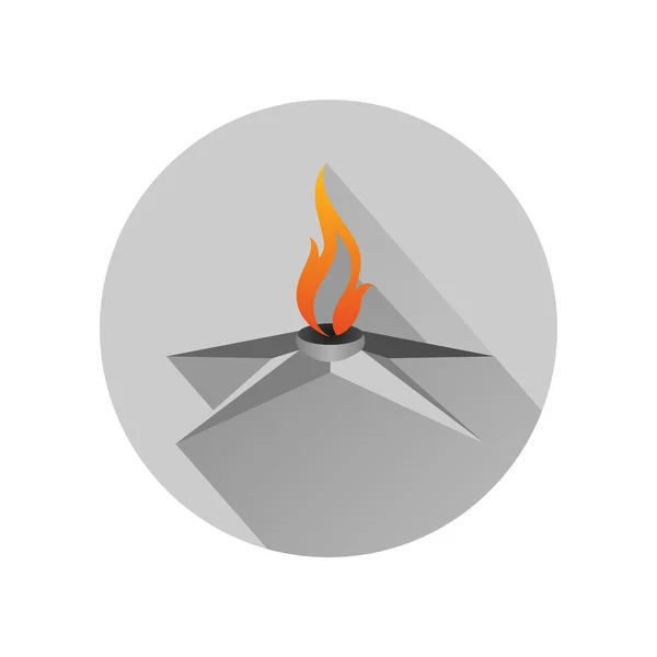 Tűz ikonra — Stock Vector