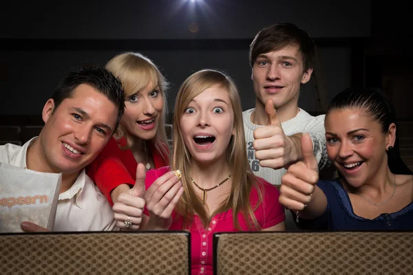 Feliz en el cine — Foto de Stock