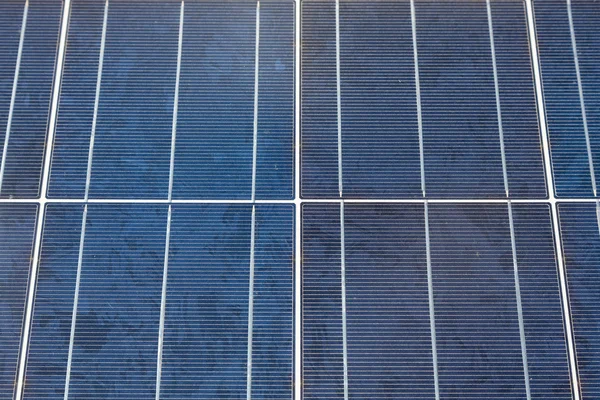 Close-up of some solar energy panels for electricity production — Stock Photo, Image