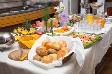 bir restoran ya da otel, Kahvaltı büfesi