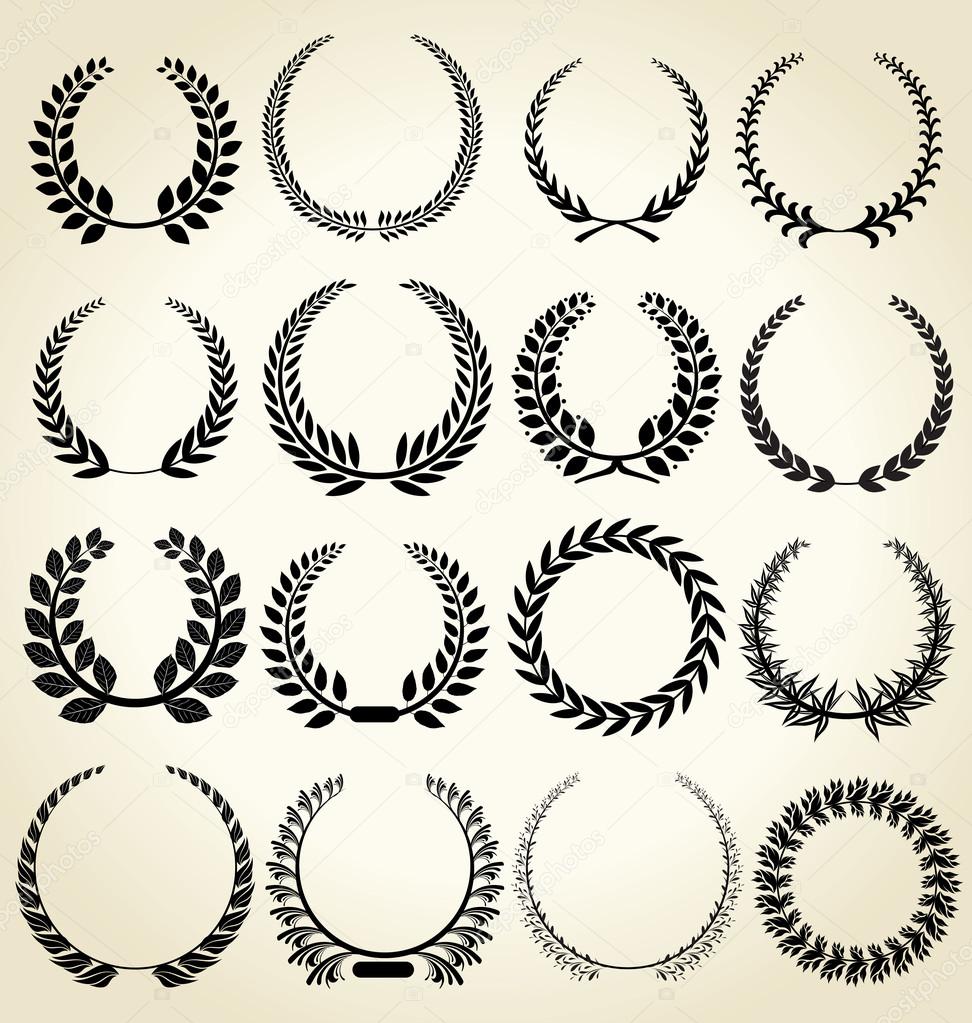 Laurel wreath - set