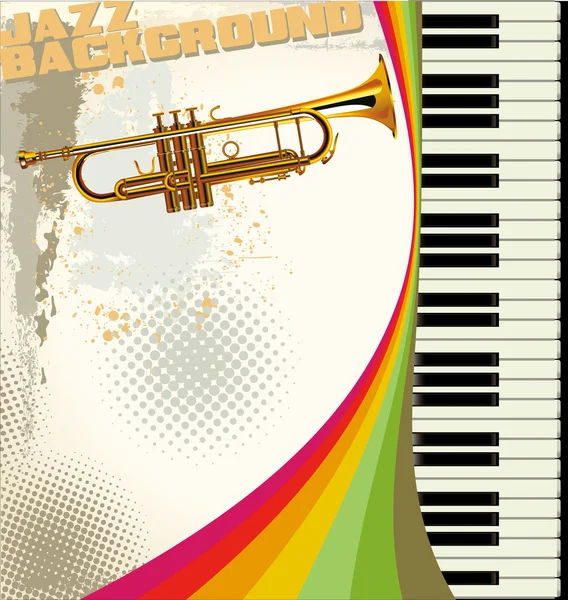 Fond jazz rétro — Image vectorielle