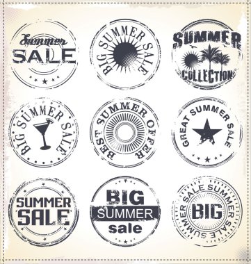 Vintage summer labels