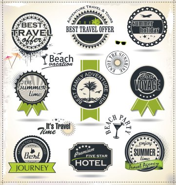 Vintage summer labels