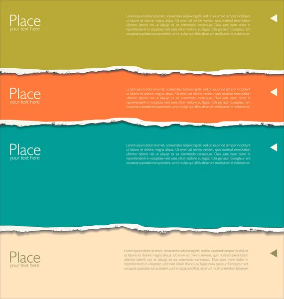 Fond en papier déchiré avec espace pour le texte — Image vectorielle