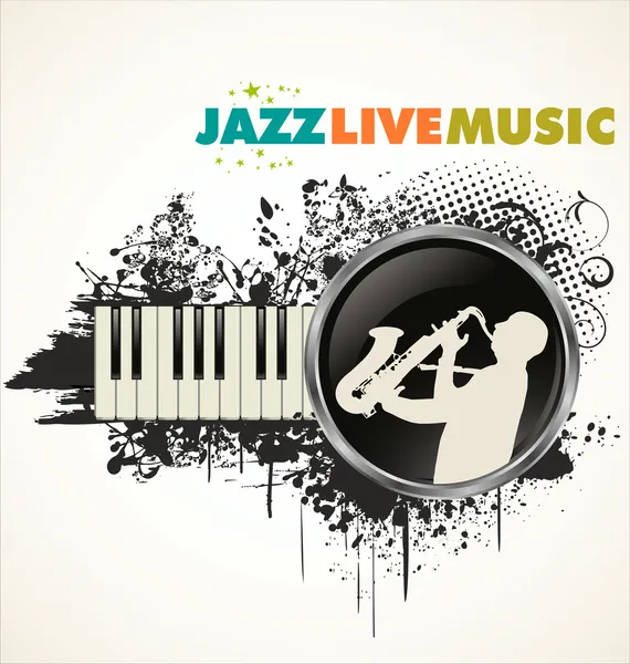 Fondo de Jazz — Archivo Imágenes Vectoriales