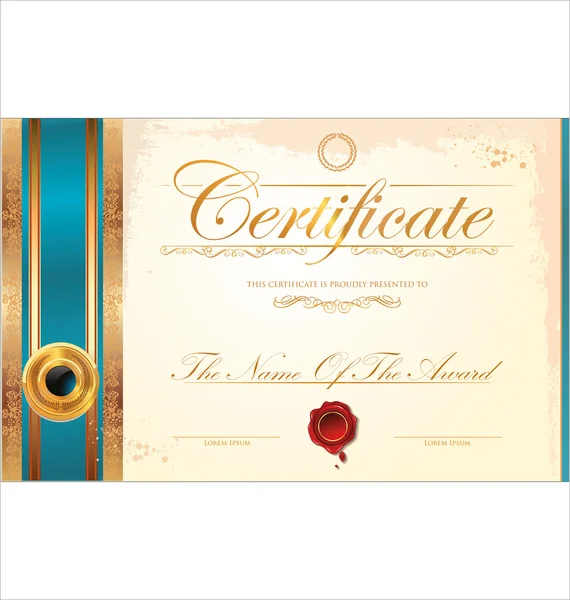 Certificate template — Stock Vector