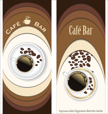 Restoran, Cafe, bar kahvehane için menü