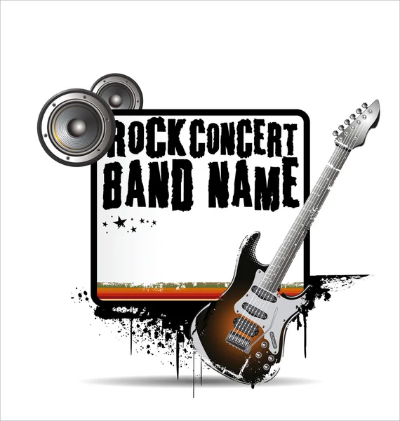 Rock concert fond — Image vectorielle