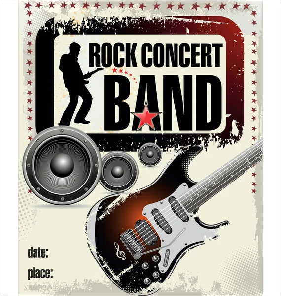 Rock concert fond — Image vectorielle