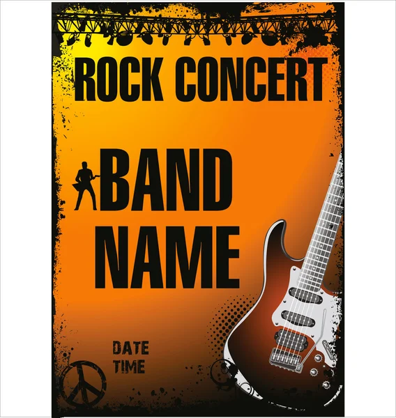 Rock concert background — Stock Vector