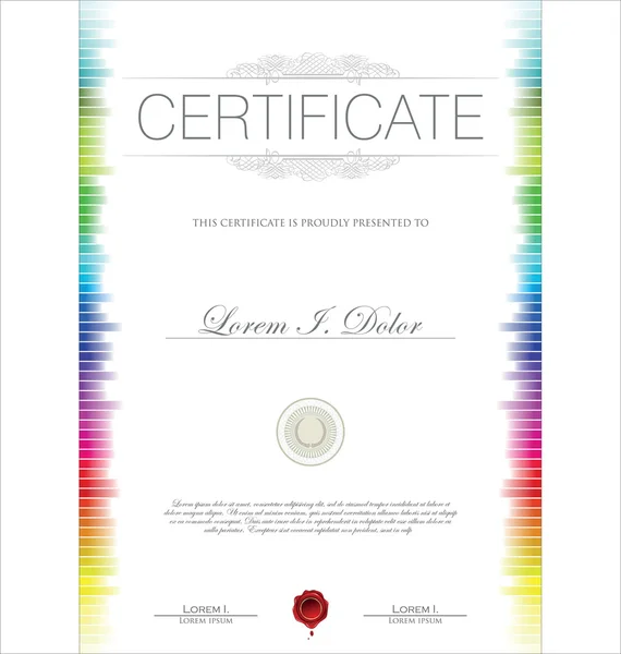 Certificate template — Stock Vector