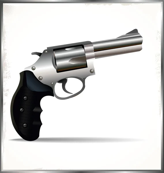 Pistolet à revolver — Image vectorielle