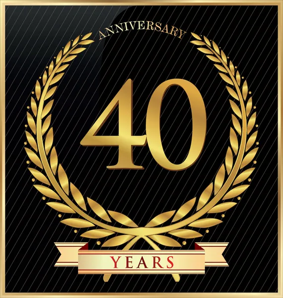 Anniversary sign — Stock Vector