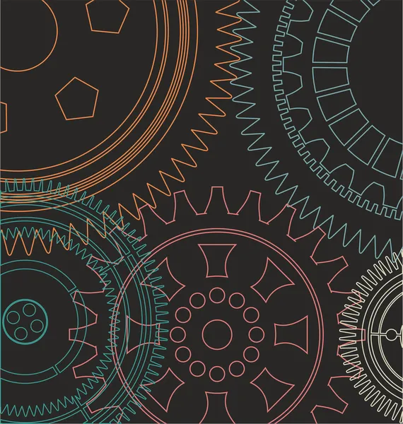 Gears background — Stock Vector