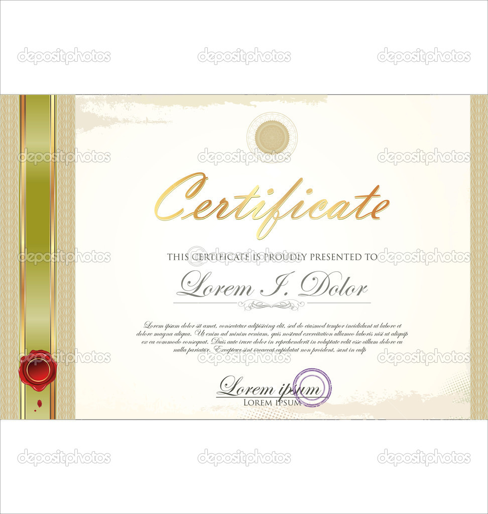 Certificate template