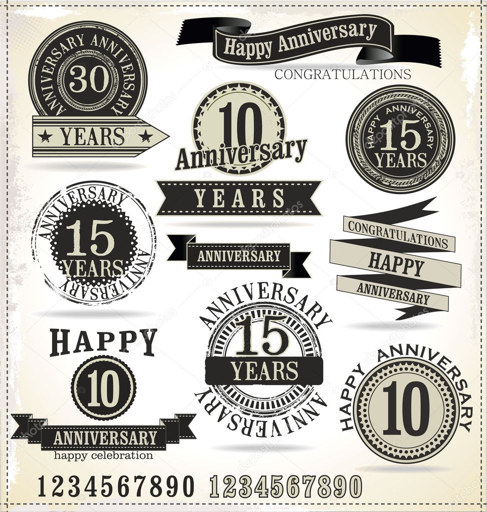 Anniversary sign