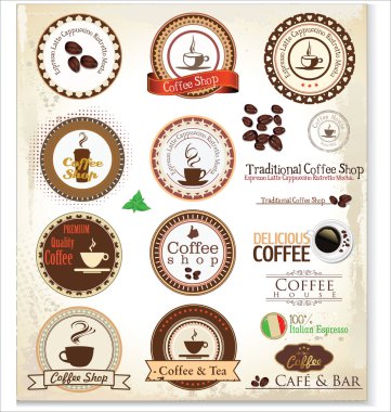 retro tarzı kahve vintage koleksiyonu