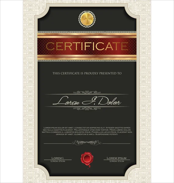 Certificate template — Stock Vector