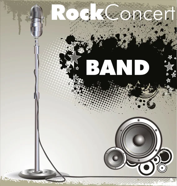 Rock music background — Stock Vector