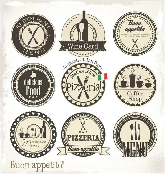 Label set for restaurant and cafe Stock Vector Image by ©totallyout