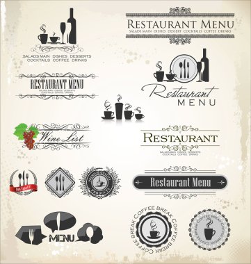 Restoran için ayarlama etiketi