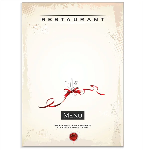 Restaurant menu ontwerp — Stockvector