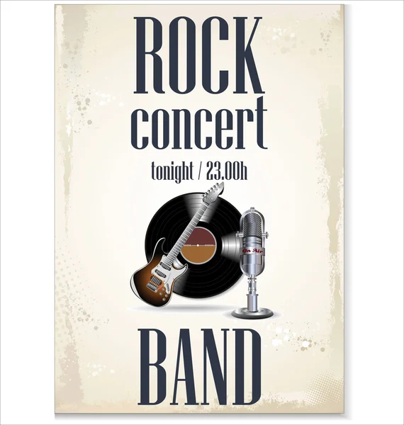 Music background - rock concert — Stock Vector