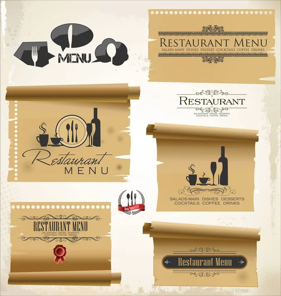 Diseño de menú de restaurante — Vector de stock