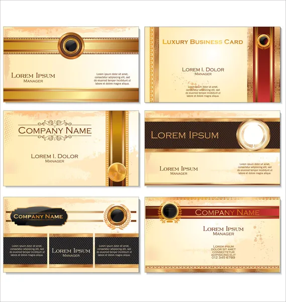 Luxury business card set — Stock Vector