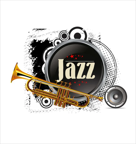 Jazz music background — Stock Vector