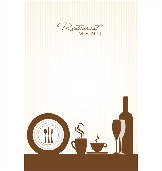 Restaurace menu design — Stockový vektor