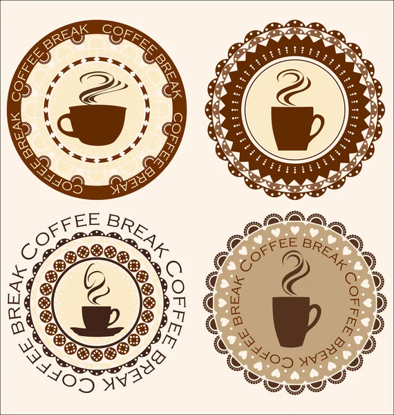 Bannières pour café dans un style rétro — Image vectorielle