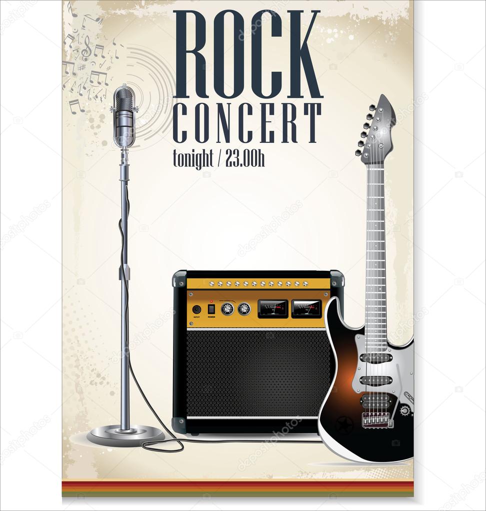 Rock concert poster