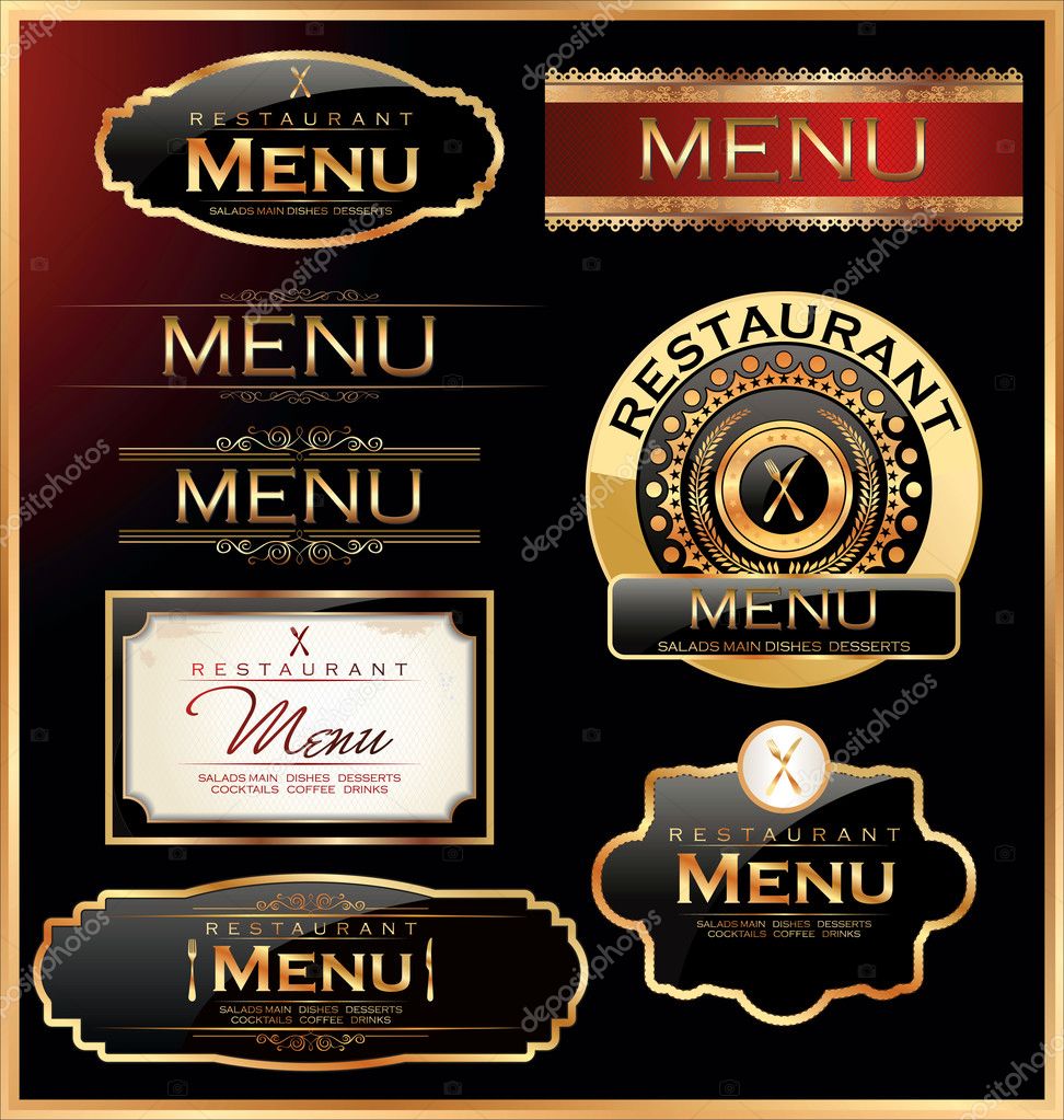 Restaurant menu