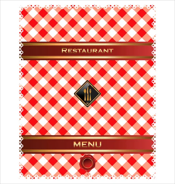 Restaurant ou café menu design — Image vectorielle