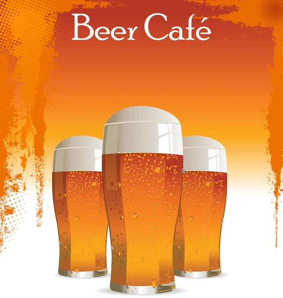 Beer cafe — Stock Vector