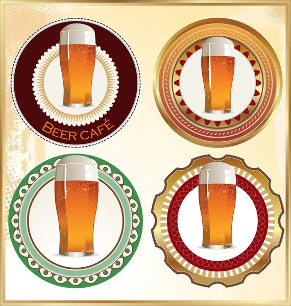 Beer vintage label design — Stock Vector