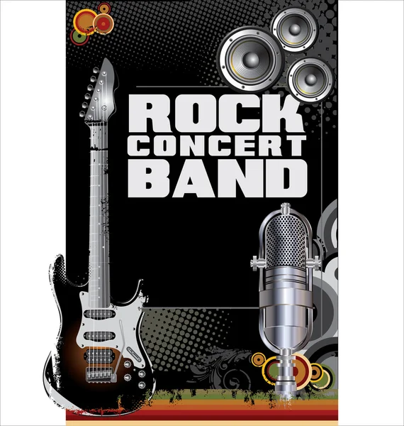 Rock concert background — Stock Vector