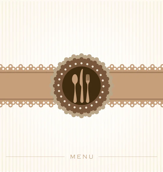 Design de menu restaurante — Vetor de Stock