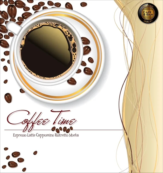 Café et thé design — Image vectorielle