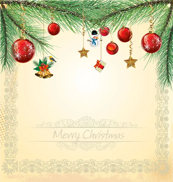 Noël et nouvelle conception de l'année — Image vectorielle
