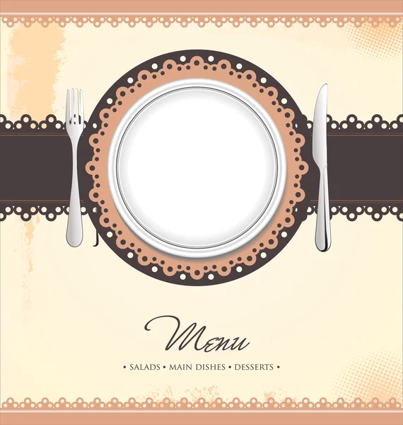 Menu ristorante design — Vettoriale Stock