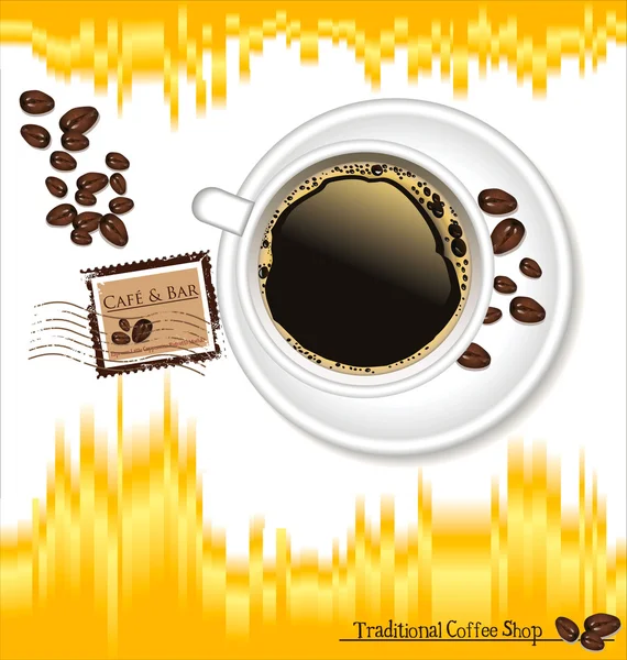 Барвистий фон кава — стоковий вектор