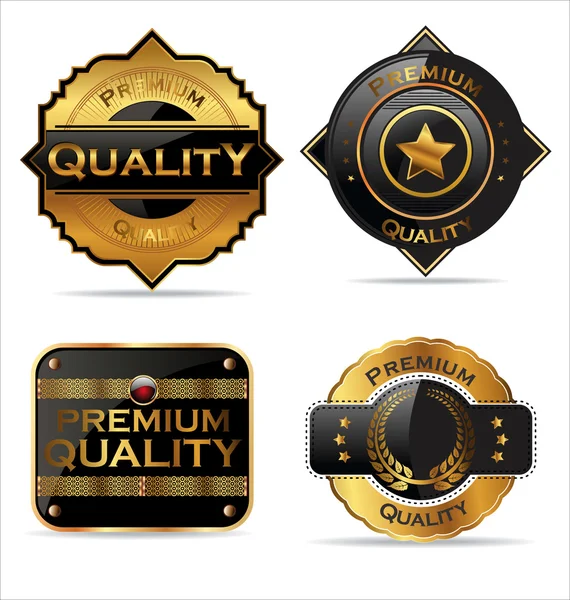 Premium Quality Labels — Stock Vector