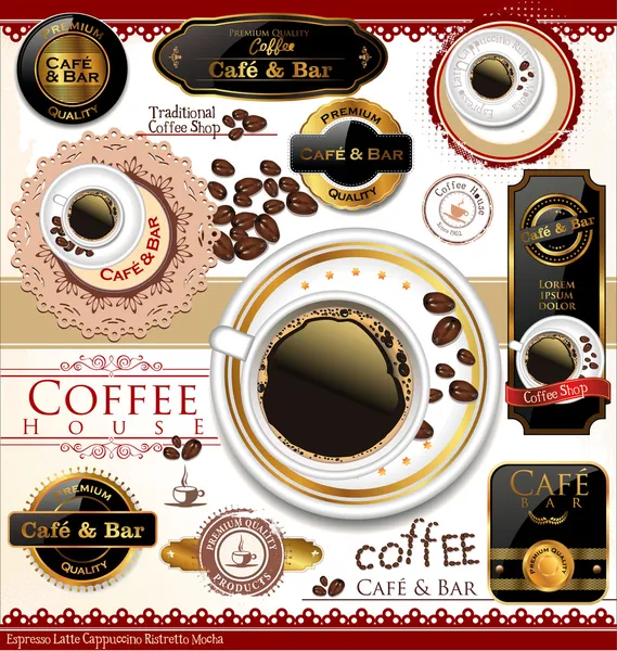 Coffee and tea design — Stock Vector