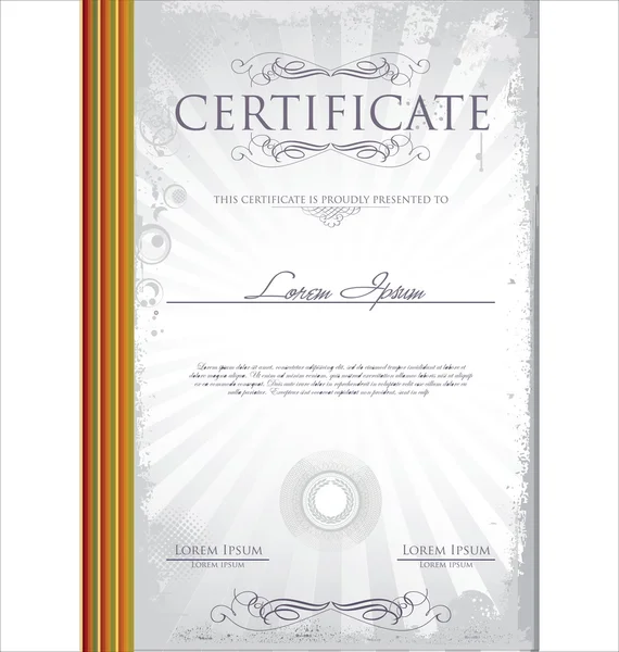 Plantilla de certificado — Vector de stock