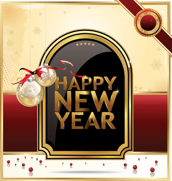 Happy New Year background — Stock Vector