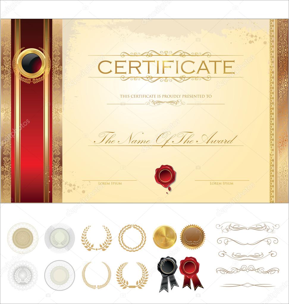 Luxury certificate template